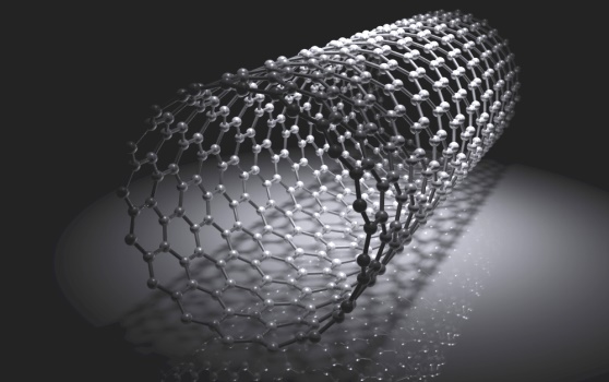 Modèle 3D des nanotubes de carbone